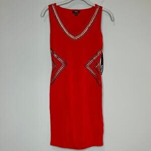 NWT XOXO Red Bodycon Dress Size S Sleeveless